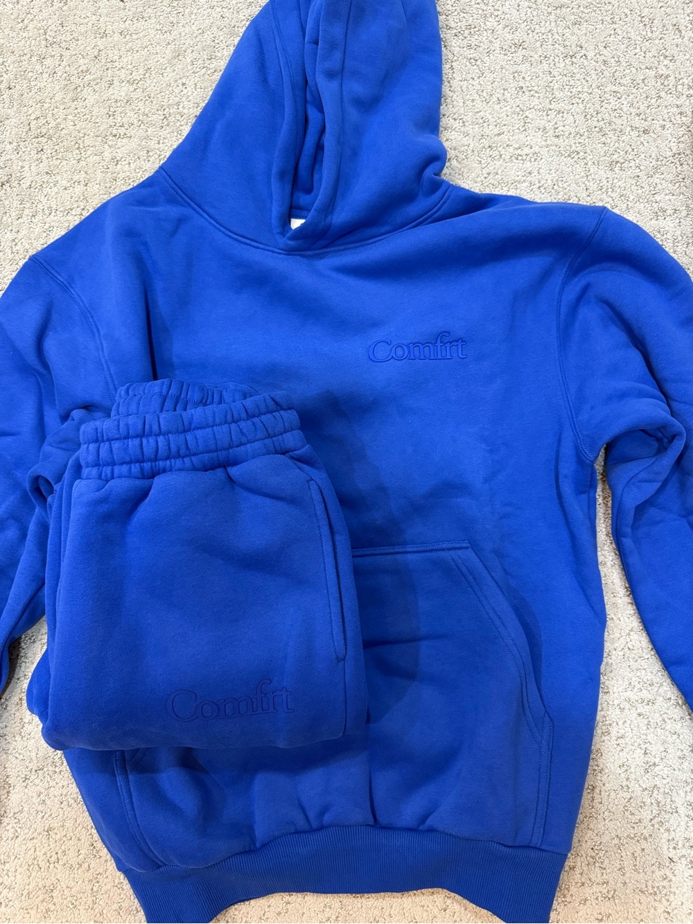 Comfrt Royal Blue Hoodie & Sweatpants Set